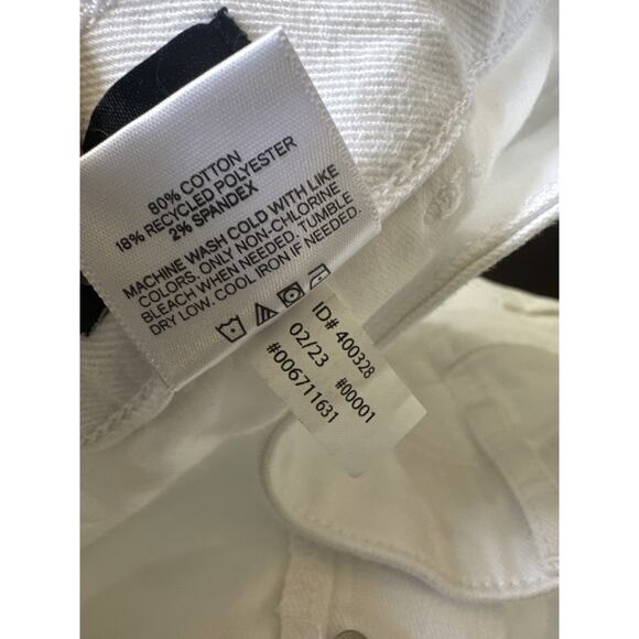 Express Relaxed Straight Low Rise Cargo Jeans White Denim Button Fly 12L 12 Long - Picture 7 of 11